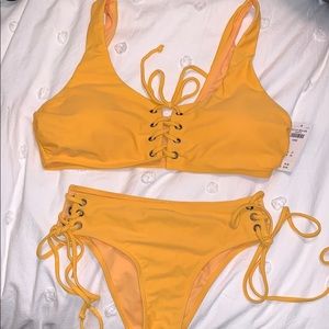 Lace up bikini